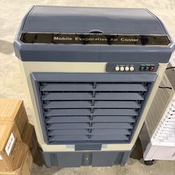 Mobile Evaporative air cooler 35.5 Gal. 3-Speed Heavy Air Fan with Auto Refill and 3-Ice Packs in Gray $150   Warehouse Address: 2745 Boone st  Columb
