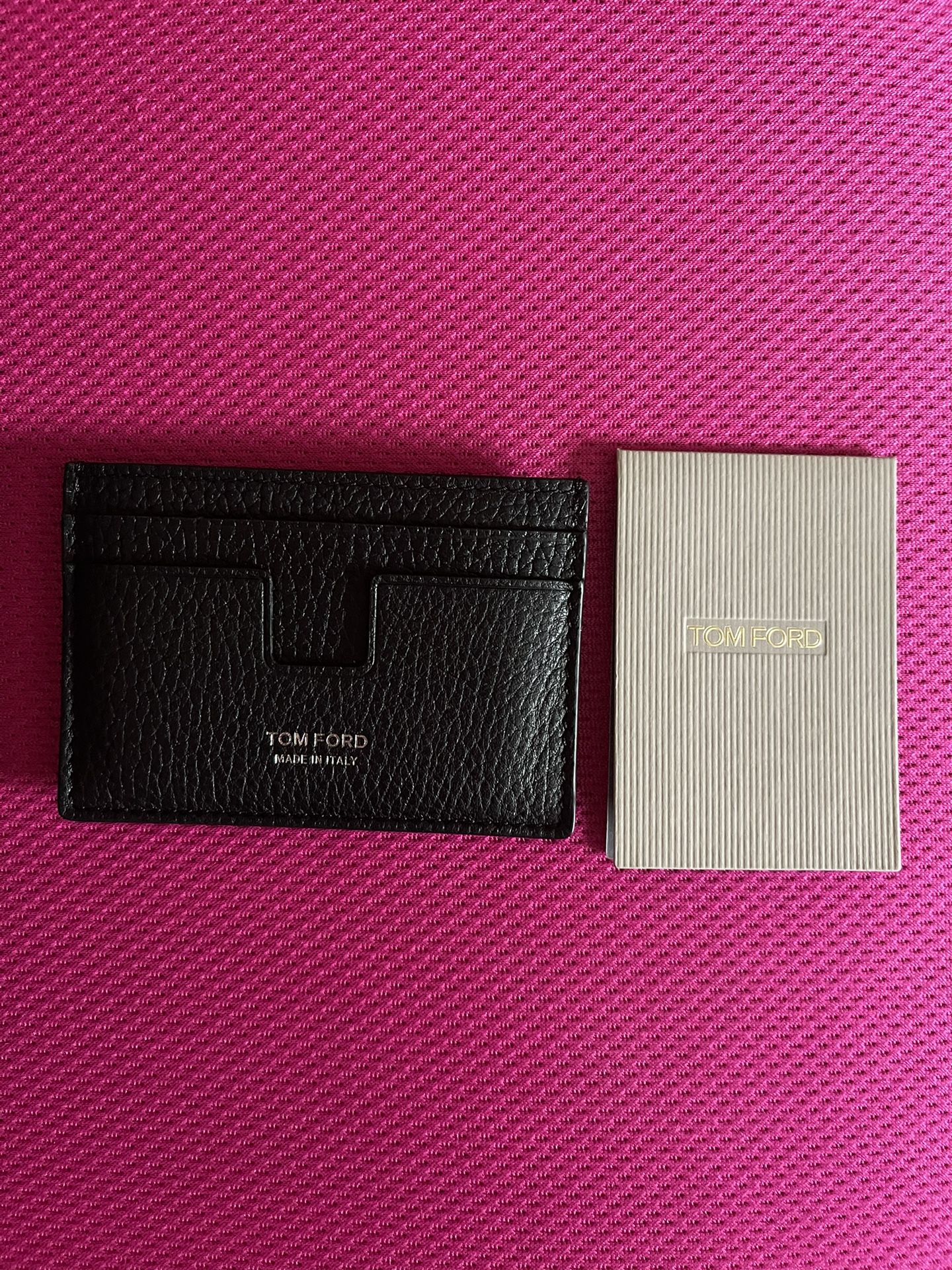 NEW TOM FORD GRAIN LEATHER CARDHOLDER