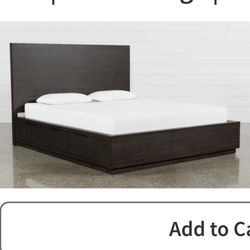 Wooden King Size Bed With 4 Drawers On Wheels