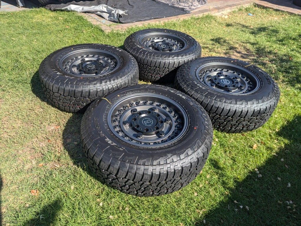 New 18s Black Rhino Wheels & Tires Of 2024 Silverado Tahoe Tacoma 