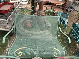 Vintage glider / metal patio rocker