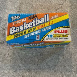 92-93 Topps NBA Basketball Complete Factory Set. Series 1 & 2