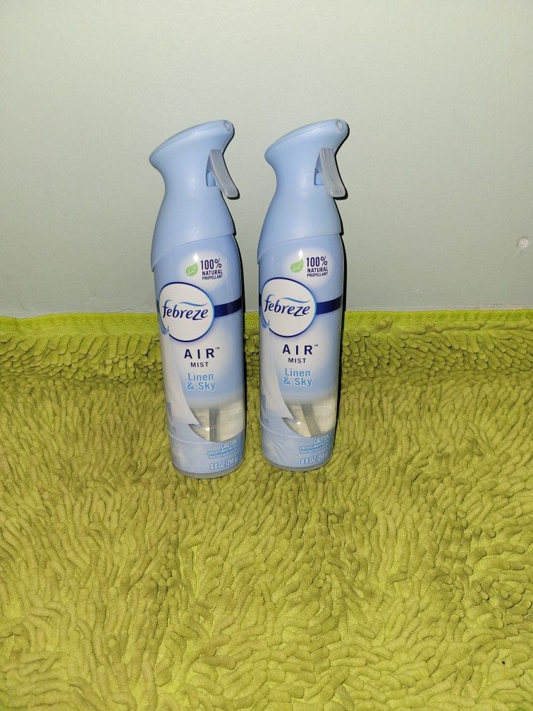 2 Febreze Mist 8.8oz Linen And Sky