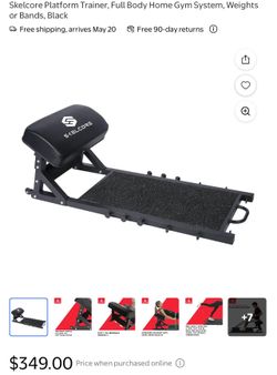 Hip Thrust Bench + Skelcore Platform Trainer - Full Body Home Gym System (Great Condition