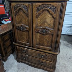 Solid Wood dresser And Armoire 