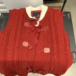 Large Red Grandma Sweater 