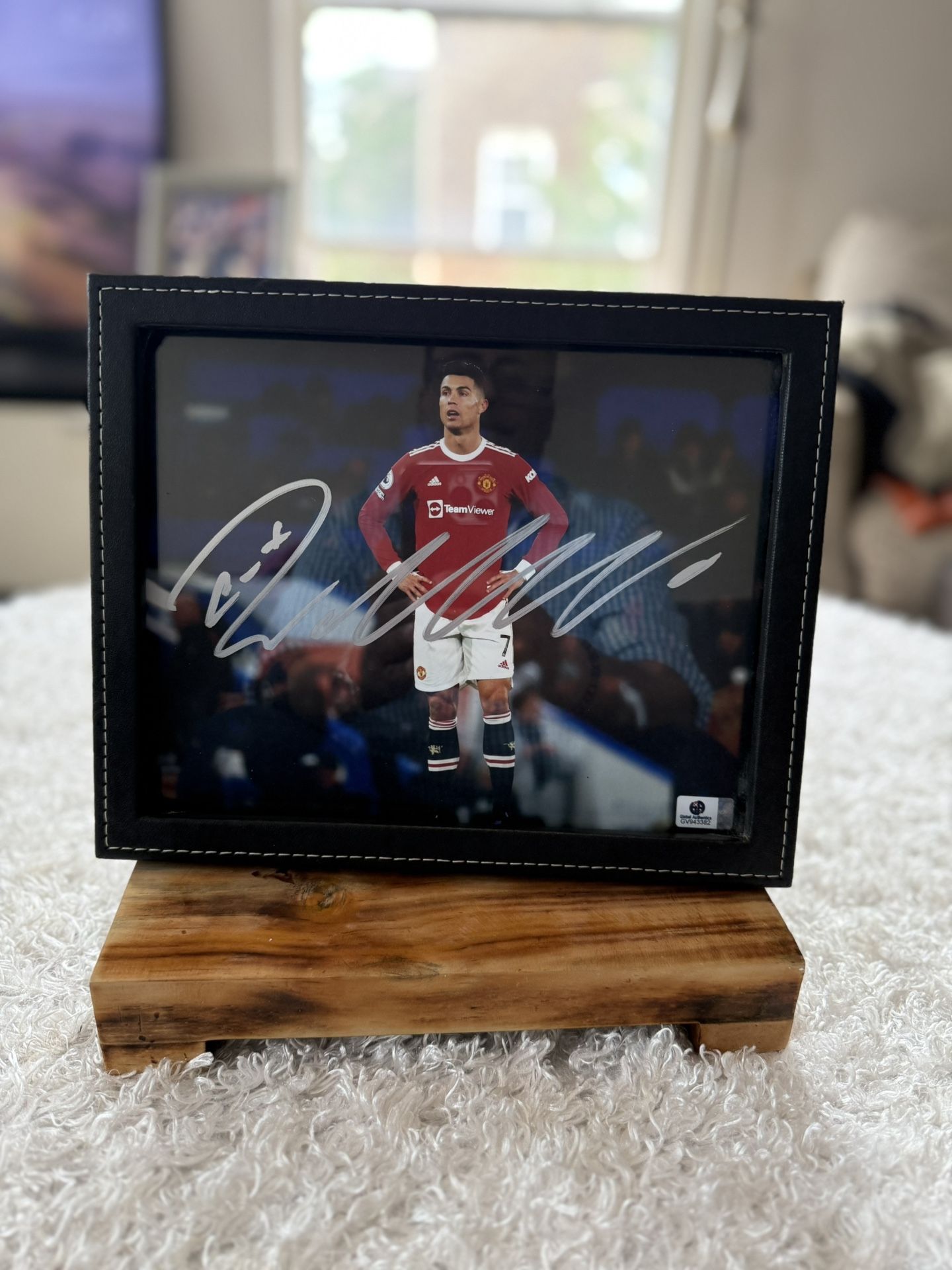 Authentic Christiano Leonardo Signed Framed 10x14 Photograph. Authenticated With COA.