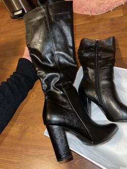 Black Thigh High Boots 