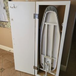 Iron Board Incased In Wood Cabinet. To Be Installed In Wall. New