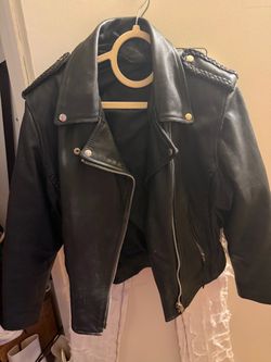 Bikers leather jacket.