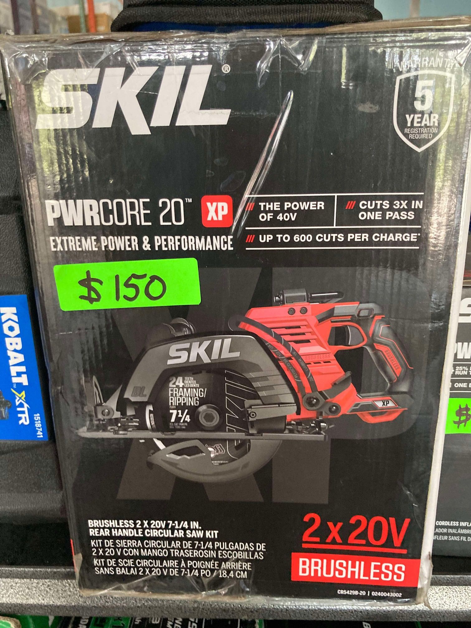 Skil 7-1/4in Rear Handle Circular Saw Kit