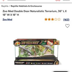 40 Gallon Terrarium With Front Opening Doors And Stand 