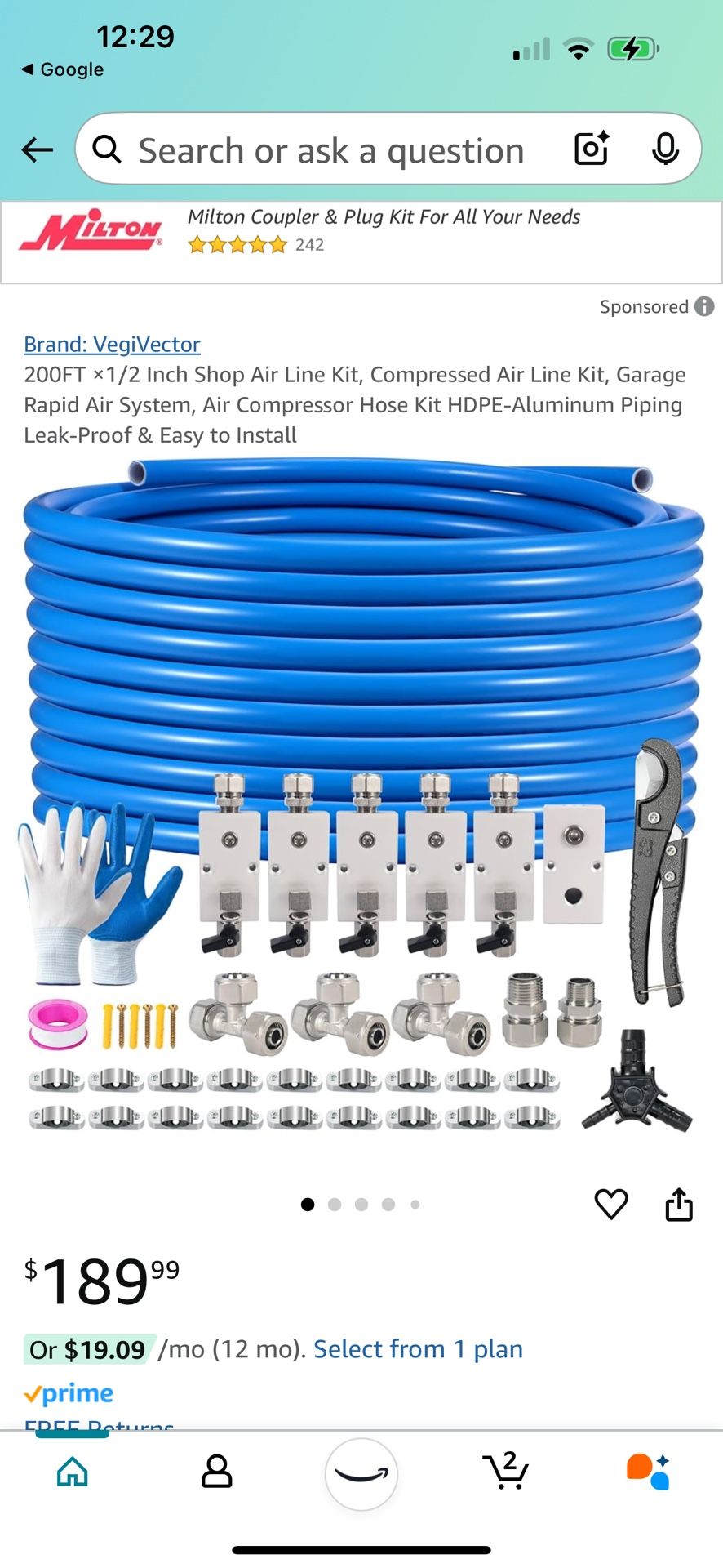 Shop Air Line Complete Kit