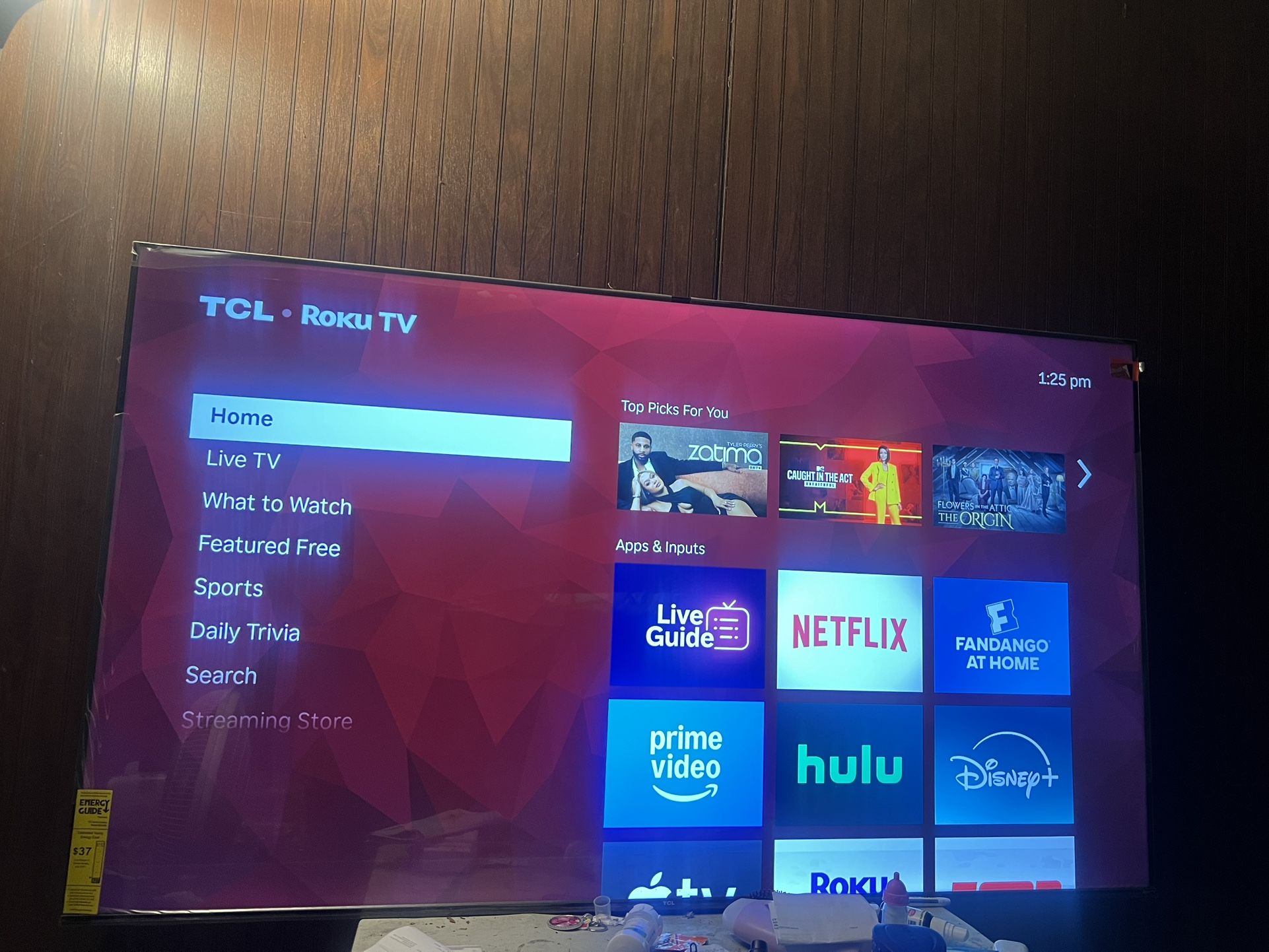 BRANDNEW -TCL SMART TV 65inch Still Have Plastic On It
