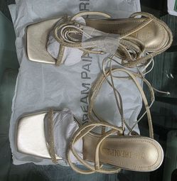 New gold shoes women 7.5