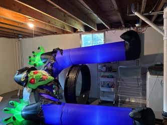 Big Halloween witch for garage door