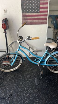 Blue Cruiser Beach Bicycle
