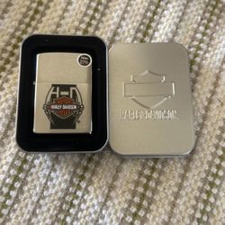 Harley Davidson, Zippo Lighter, Bar and Shield