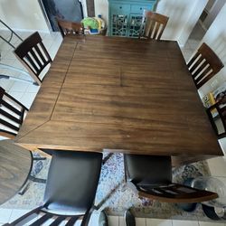 Counter Height Table with 8 Chairs 