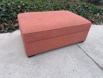 Large Upholstered Ottoman w Storage