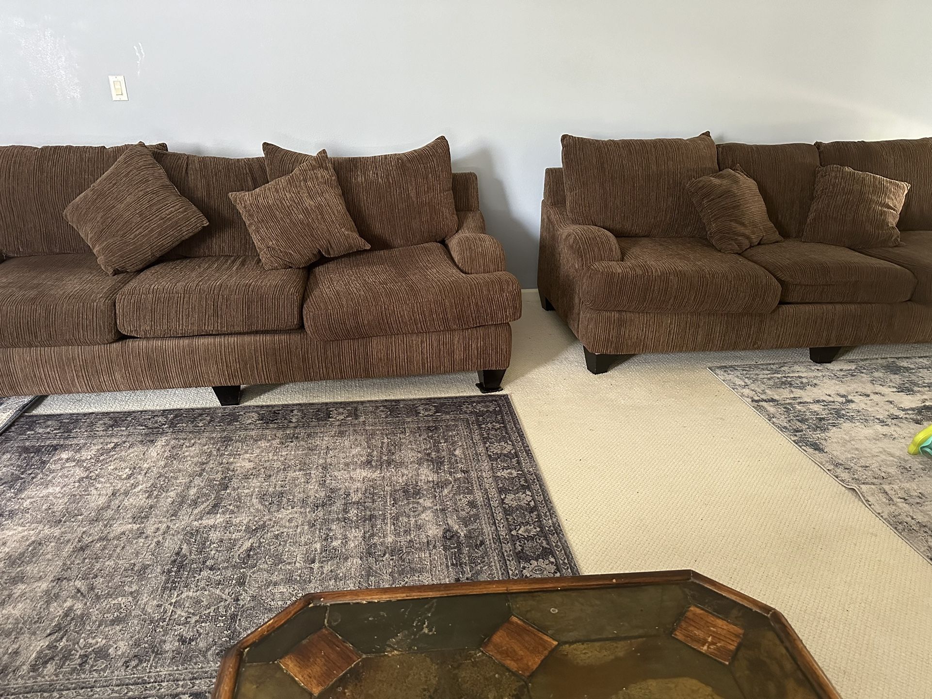 Corduroy Sectional Seats 8-10 People 