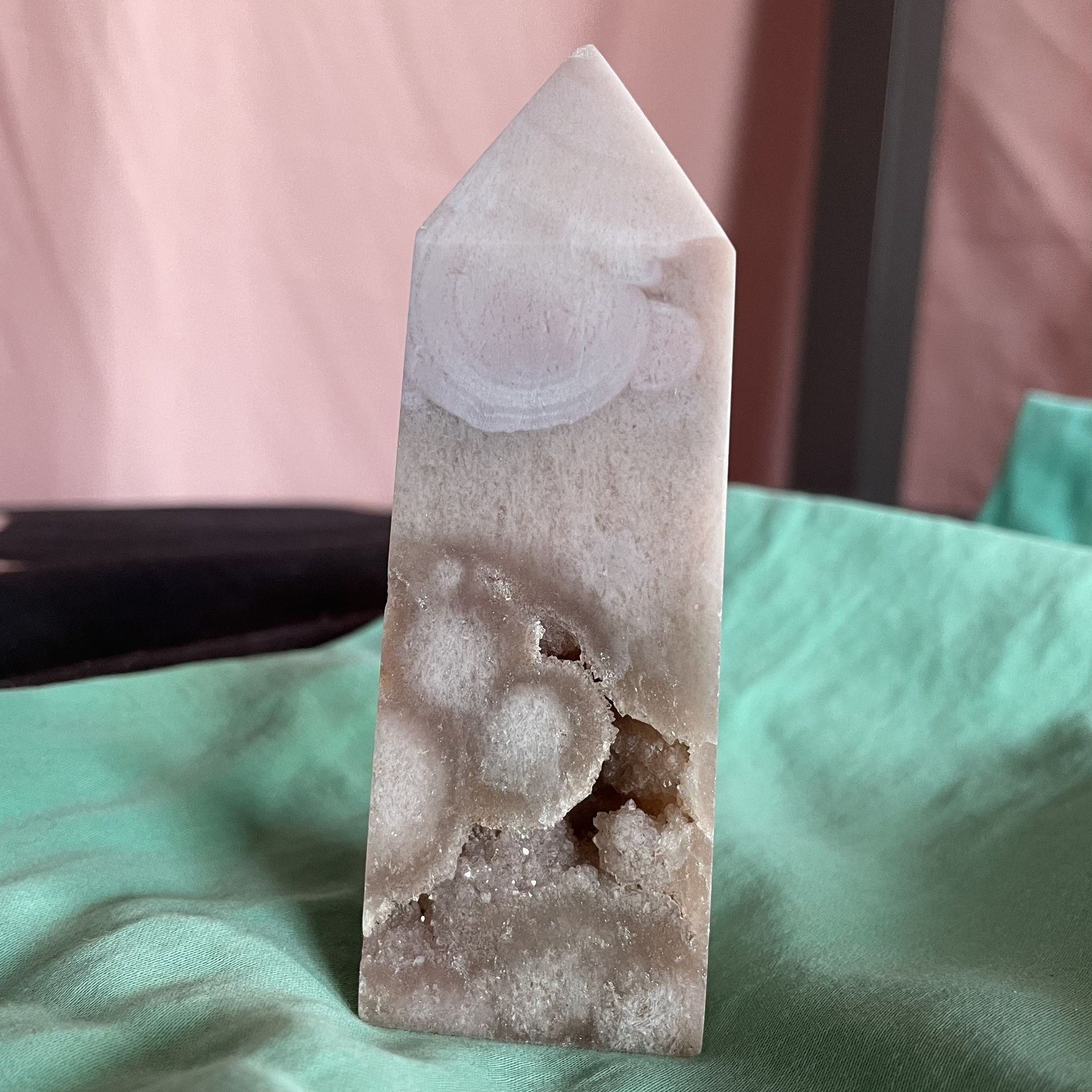 Pink Amethyst Tower 4”
