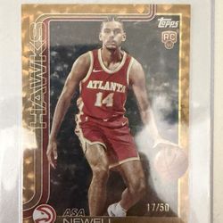 2025-26 Topps Flagship Asa Newel #223 Gold /50