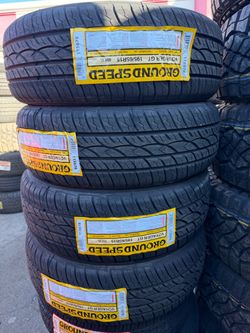 ✅ vendo set de llantas 195/65r15 ground speed nuevas con 45,000 millas de garantía