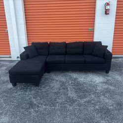 Black Sectional Sectional Sofa 🚛 SAME DAY DELIVERY