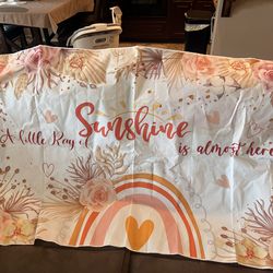 Baby shower backdrop