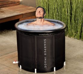 Sharper Image Ice Bath Portable Cold Plunge Revitalizing Ice Therapy Workout Recovery