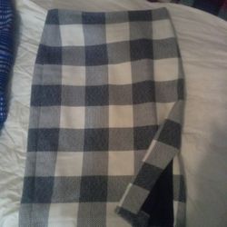 Banana Republic Grey&White Check Pattern Pencil Skirt Size 4