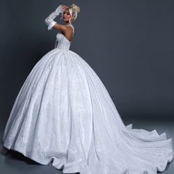 Ball Gown Wedding Dress – Custom Handmade