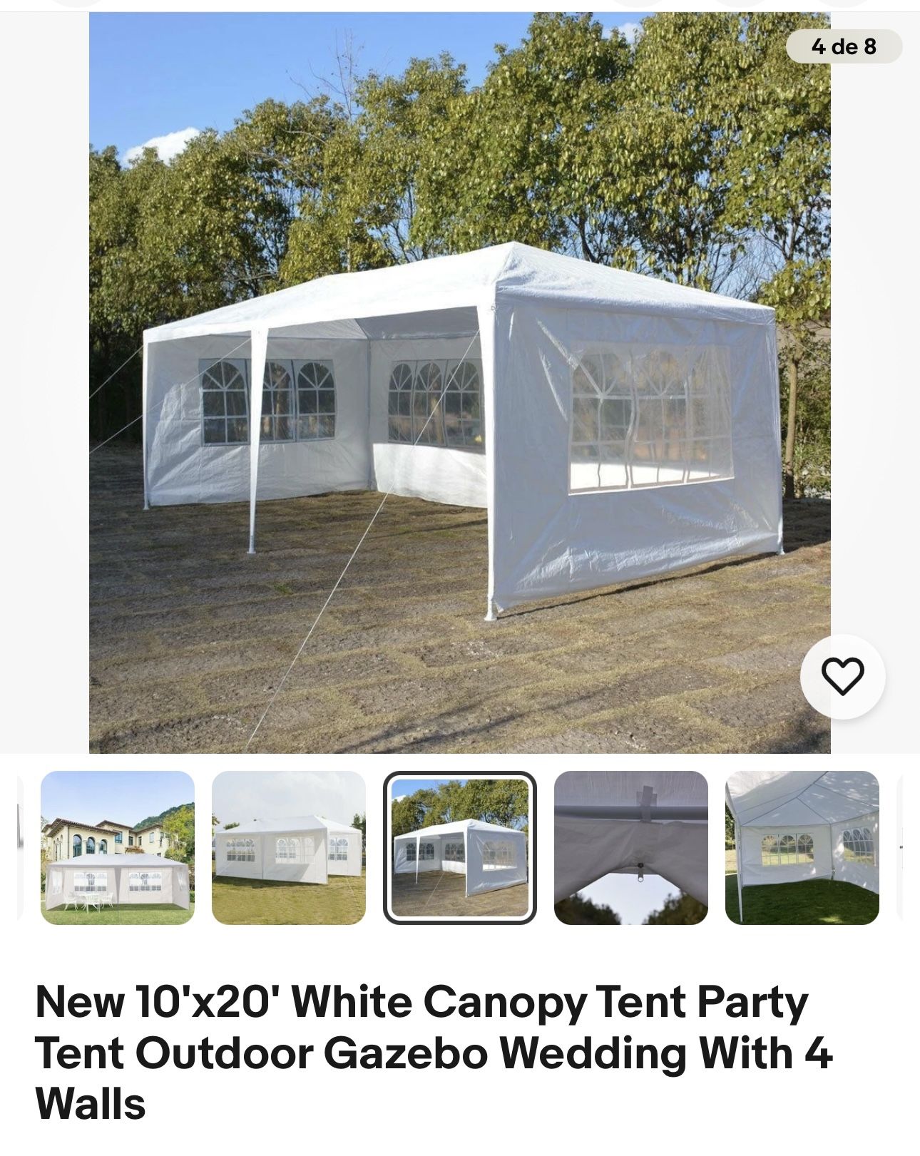 10x20 Canopy Tent Party