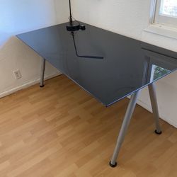 IKEA Glass Top Desk