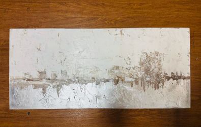 Sarah Brooke "Middle Of Nowhere" Original Modern Abstract Oil Painting 36X16X1.5