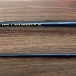 Abu Garcia Bronco Graphite Composite 6' Fishing Rod Medium to Light Action
