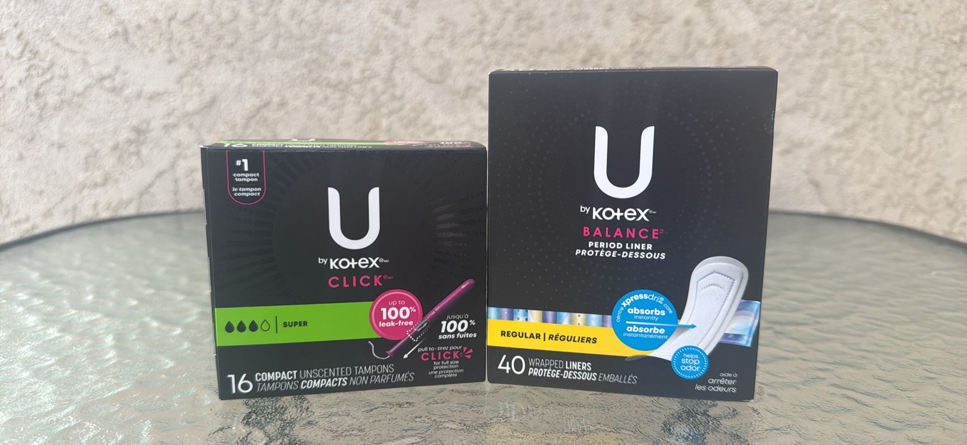 U By Kotex Tampons & Period Liners Bundle