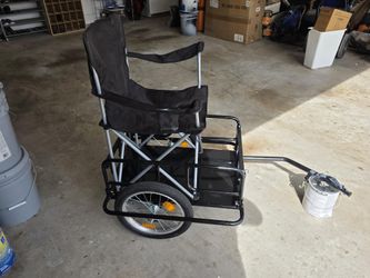 Foldable bicycle wagon / cargo trailer.