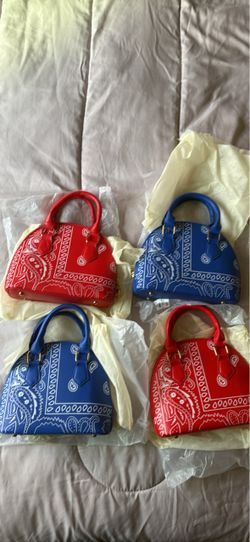 Bandana Print Dome Handbags