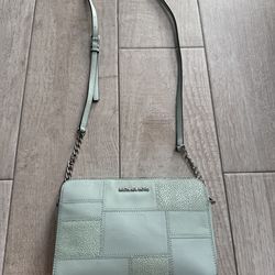 Michael Kors Women's Jet Set Medium Safffiano Leather Crossbody Bag Admiral Blue