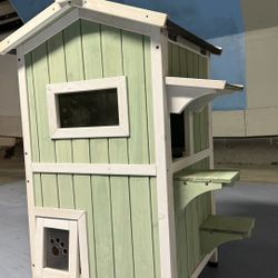Two Story Outdoor Cat House