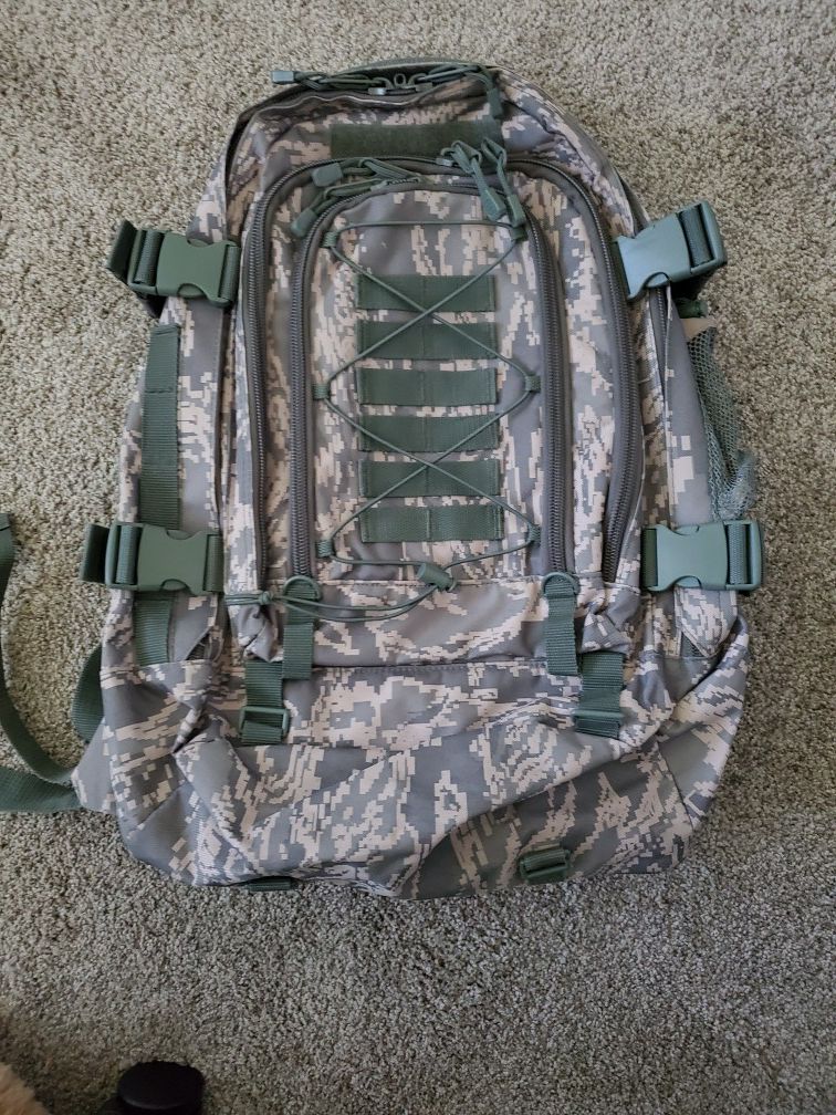 Military Tactical Waterproof Backpack with Water Bag