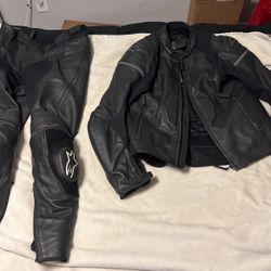 Alpine star 2 Piece leather suit