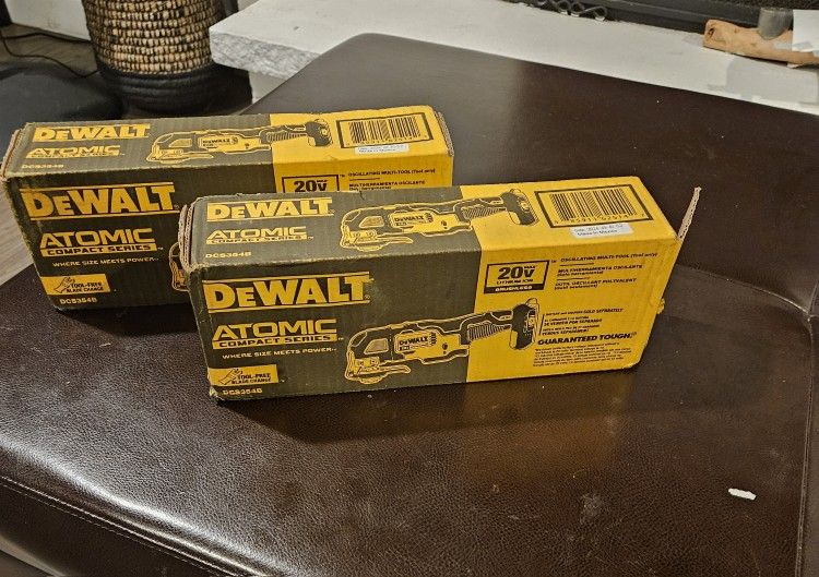 DEWALT
ATOMIC 20V MAX Cordless Brushless Oscillating Multi Tool (Tool Only)
4.1k
Brand new unopened box
$90.00 (each multi tool price)
firm on price