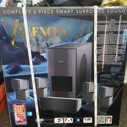 Valencia Home Theater Six Piece Surround Sound