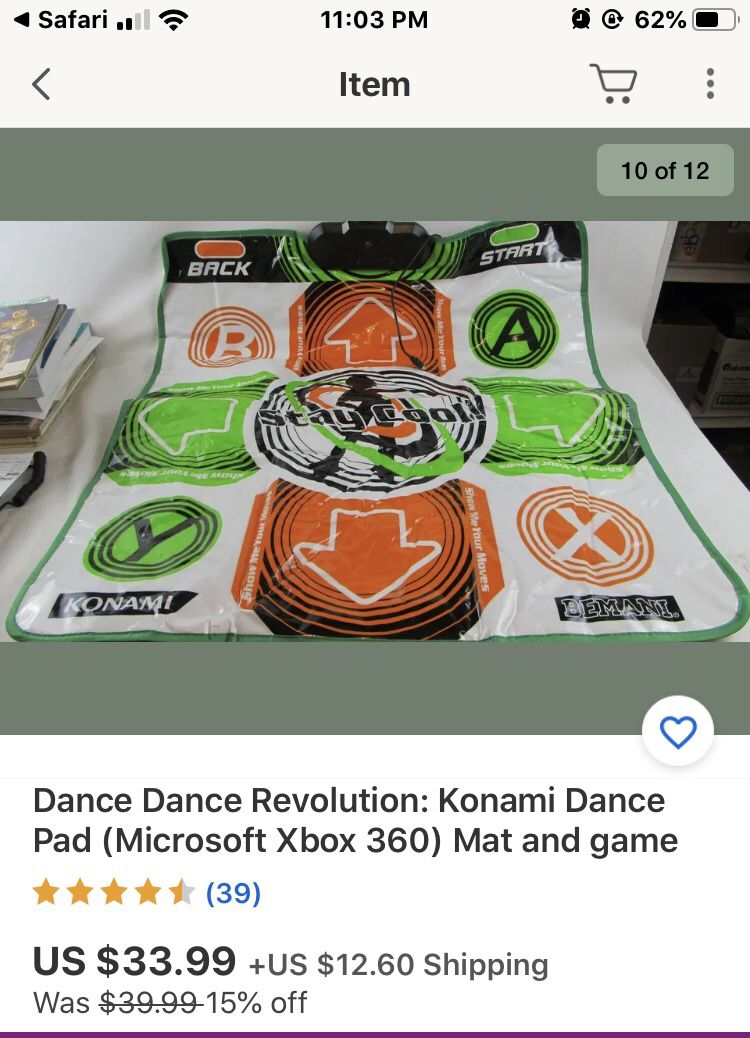 Dance pad and game XBOX 360