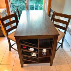 5 Piece Height Dining Table And Chairs Set ✨ ⭐$39 Down Payment with Financing ⭐ 90 Days same as cash