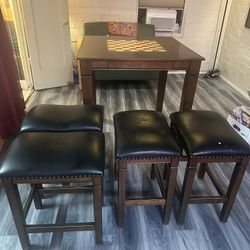 Costco Pub-Height Game Table + 4 Stools