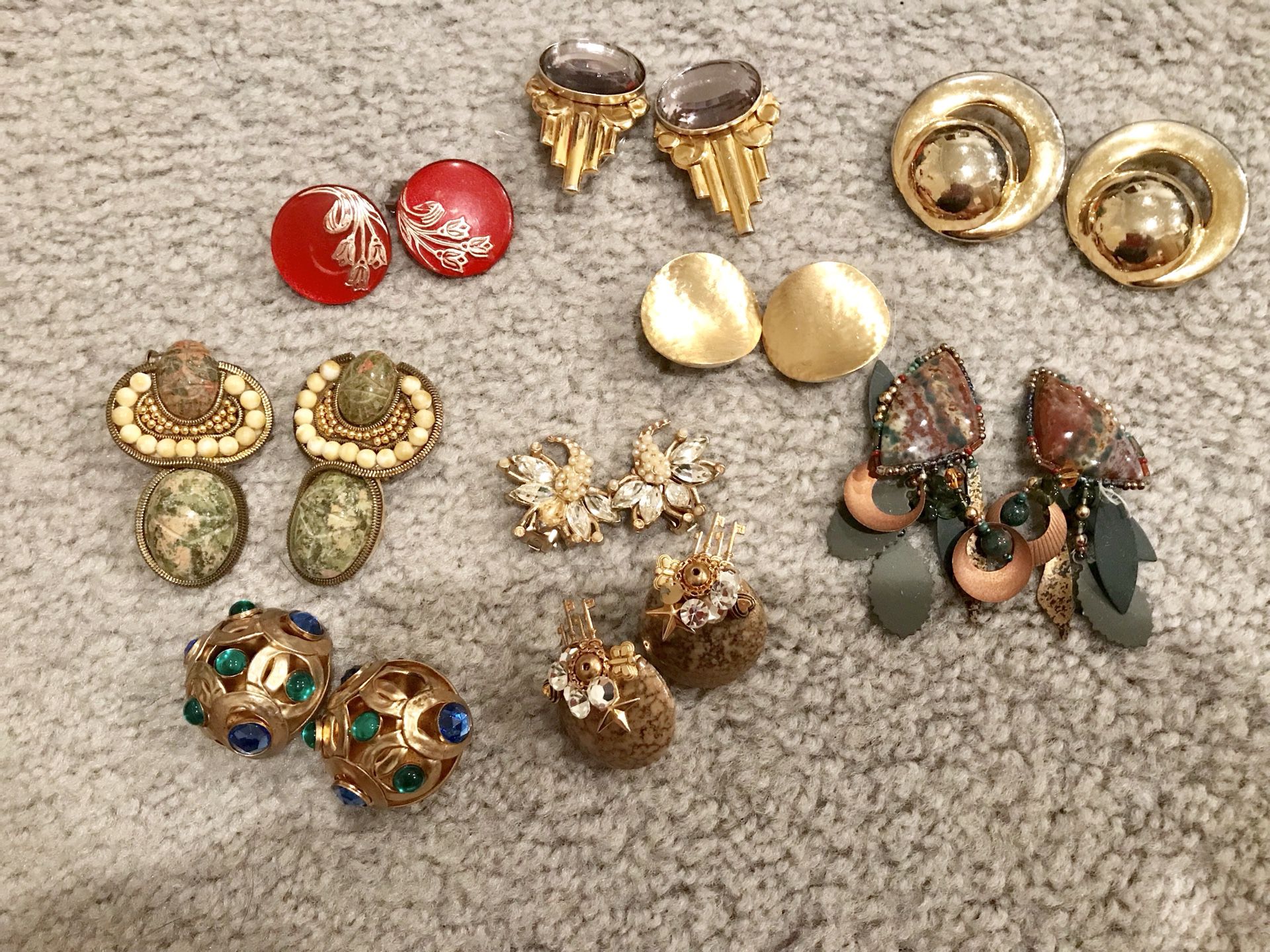 Vintage Clip Earrings for $5 per pair